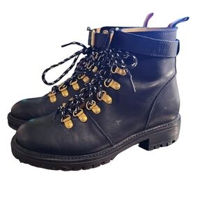 Urban Outfitters lace up combat boots- 7